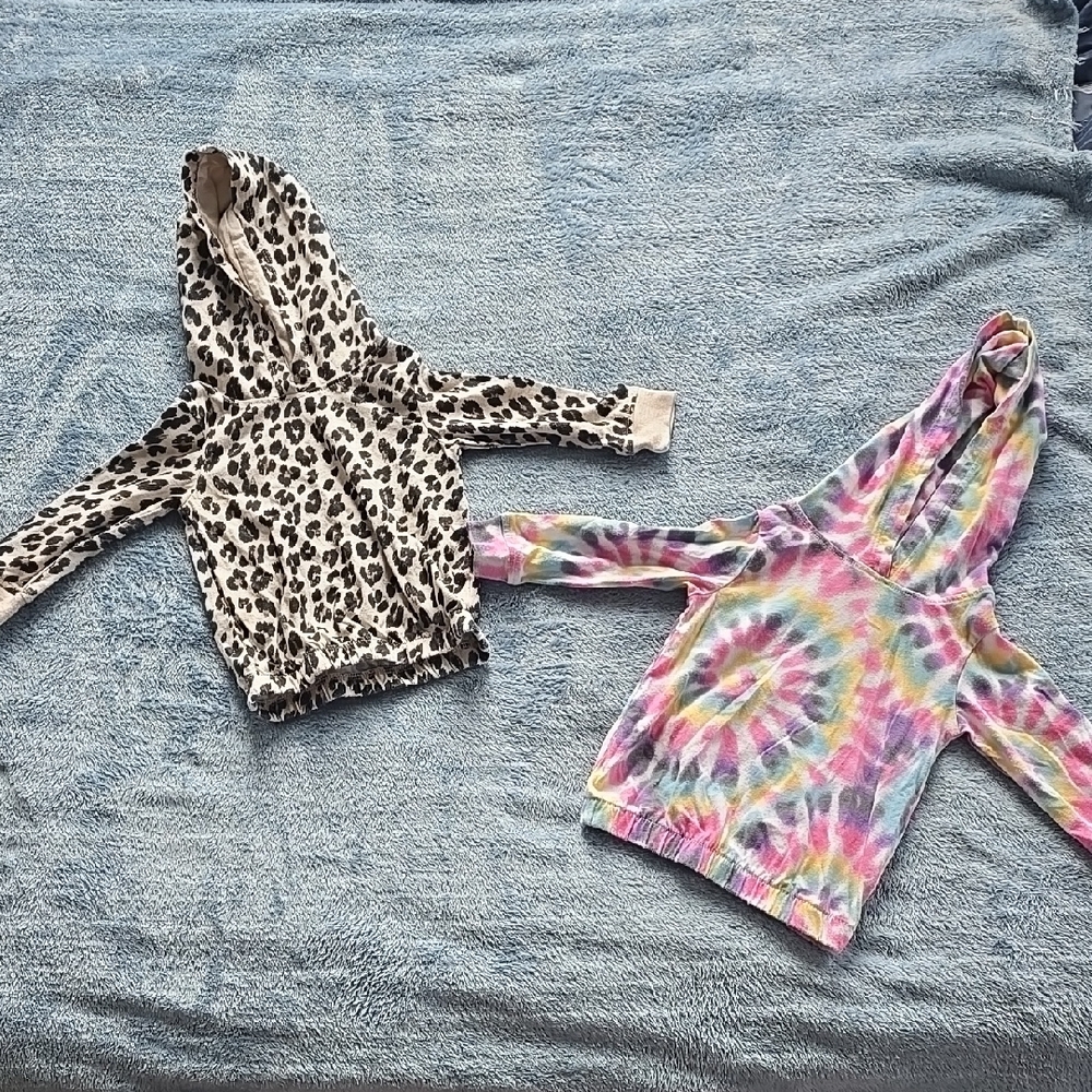 Leopard and Tie-Dye Hoodies for Kids